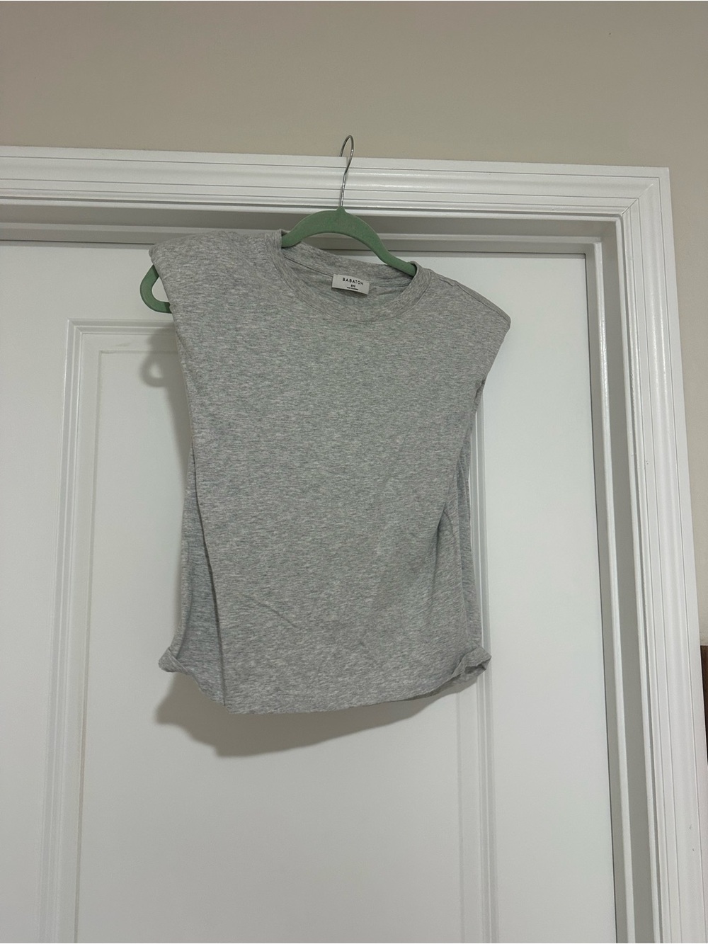 Babaton Light Heather Gray Crewneck Tee